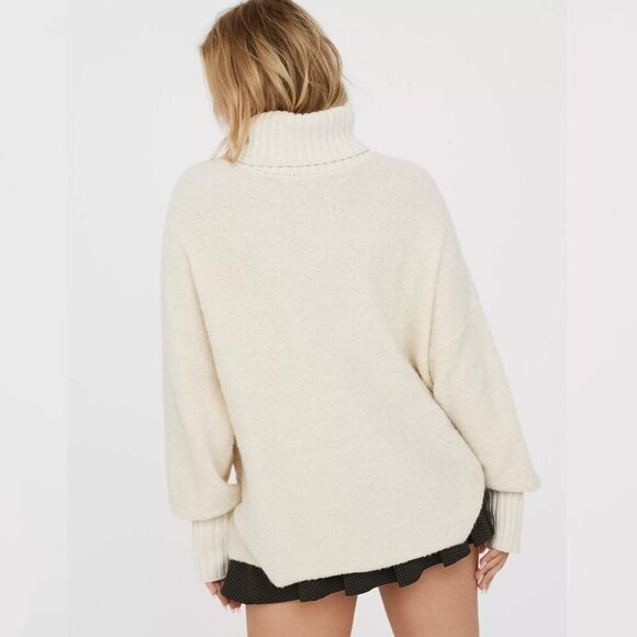Aerie Offline Chillside Turtleneck Sweater Off White/Cream Size Small - Picture 2 of 11